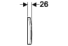 Кнопка смыва Geberit Delta 50 115.119.14.1, черный, матовый