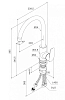 Смеситель для кухни Milardo Rora RORBNFJM05 серый