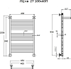 Полотенцесушитель водяной Тругор ЛЦ кв 27 100*40П #