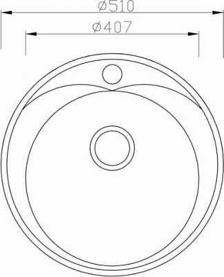 Кухонная мойка Zorg Inox RX 51х51х20,5 ZR-510/205