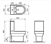 Напольный унитаз BelBagno Norma BB339CPR безободковый с бачком BB339T