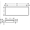 Полка Axor Universal Accessories 42838250 золото