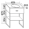 Тумба под раковину Burgbad Coco SFHQ060 F2843 C0001*1 белый