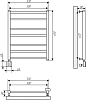 Полотенцесушитель электрический Ewrika Кассандра Pg 60x50 L, черный матовый