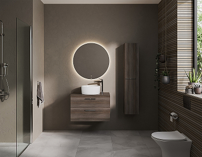 Столешница под раковину Roca The Gap 80 A857419402, городской дуб
