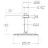 Душ верхний Ramon Soler BVRP240 хром