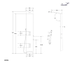 Душевая панель Ceruttispa Korra W, с гидромассажем, белая глянцевая, CT9257