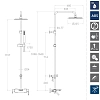 Душевая система Ramon Soler Drako 335502RPK225 хром