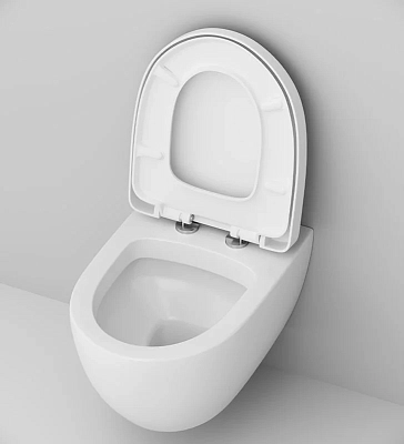 Инсталляция Alcaplast с унитазом AM.PM Awe C111738WH, сиденье микролифт клавиша хром, комплект
