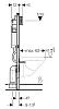 Инсталляция Geberit Duofix UP320 111.300.11.5 для унитаза с креплением, с кнопкой смыва, белая