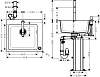 Кухонная мойка с встроенным смесителем Hansgrohe C51-F450-06 43217000