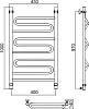 Полотенцесушитель водяной Aquanerzh Зигзаг 100х40