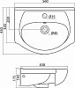 Тумба с раковиной Aquaton Джимми 57 М 1A2504K0DJ010, белый