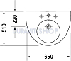 Раковина 65x51 Duravit Starck-2 0411650000