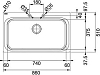 Кухонная мойка 86 см Franke Acquario AEX 610 101.0198.559, нержавеющая сталь