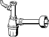 Сифон для раковины Viega 326319 с отводом под стиральную машину без выпуска