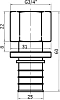 Переходник Stout SFA 0002 25xG 3/4" аксиальный с внутренней резьбой