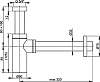 Сифон для раковины AlcaPlast A400