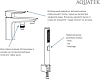 Смеситель врезной на борт ванны на 1 отв. AQUATEK AQ1044CR ВЕГА