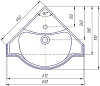 Раковина Corozo Классик SD-00000377, белый