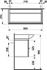 Тумба под раковину Laufen Palace 4.0125.2.075.463.R 90 белый матовый
