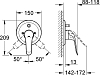 Смеситель для ванны Grohe Euroeco 32785000