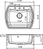 Кухонная мойка Florentina Нире 630 антрацит