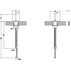 Рычаг удаленного управления Gessi Rettangolo J 20605#031, хром