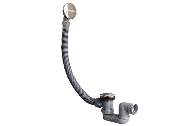 Слив-перелив для ванны Royal Bath Cliv-pereliv ClickClack, серый