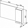 Зеркало-шкаф Aquanet Данте 110 R 00212374, белый