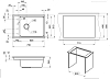 Мойка кухонная Granula Kitchen Space 7305, АРКТИК белый