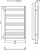 Полотенцесушитель электрический Lemark Status П10 500x800 LM44810EBR, бронза