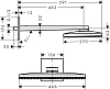 Верхний душ Hansgrohe Rainmaker Select 460 1jet 24003400