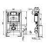 Инсталляция Villeroy&Boch ViConnect 9224 7500 для подвесного унитаза, низкая