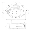 Акриловая ванна Jacuzzi Uma 9550-006A Dx белый