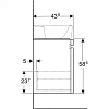 Тумба с раковиной Geberit Renova Nr.1 Plan 100 122100000+869103000 натуральный дуб