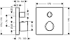 Термостат для душа Axor Starck Organic 12715800, сталь