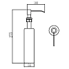 Дозатор для жидкого мыла Savol S-ZY001Q черный