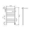 Полотенцесушитель электрический Comfysan 13998 хром