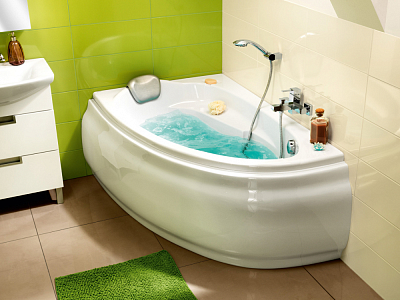 Акриловая ванна Cersanit Joanna 140х90 WA-JOANNA*140-L-W левая, белый