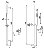 Душевой гарнитур Bandini Seta 747820PN00 серый