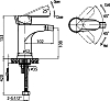 Смеситель Cezares Laconico C BS 01 W0 для биде