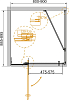 Душевой уголок Cezares SLIDER-AH-1-80/90-90-C-Cr