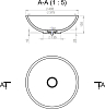 Раковина накладная Holbi Demeter SCW 40 см 1.02.016.11.1, белый матовый