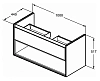 Тумба под раковину Ideal Standard Connect Air E0828UK коричневый