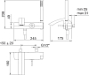 Смеситель Treemme Arche 0200.CC для ванны с душем