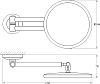 Косметическое зеркало FBS Standard STA 020