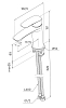 Смеситель для раковины Milardo Rora RORWT00M01 белый