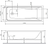 Акриловая ванна Am.Pm Gem 170x70 W90A-170-070B-A, черный матовый