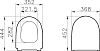 Крышка-сиденье VitrA Sento 130-003-009 с микролифтом, белый (уцененный товар)